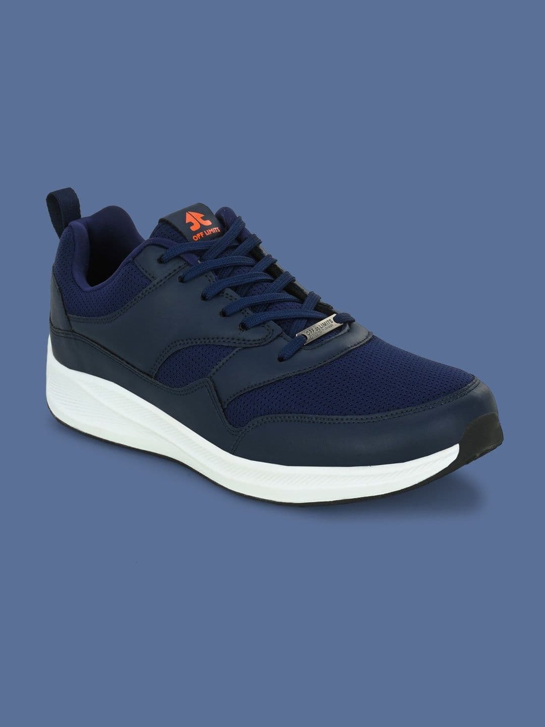 OFF LIMITS Men Blue Textured Lace-Up Mesh Running Sports Shoes thumbnail 3