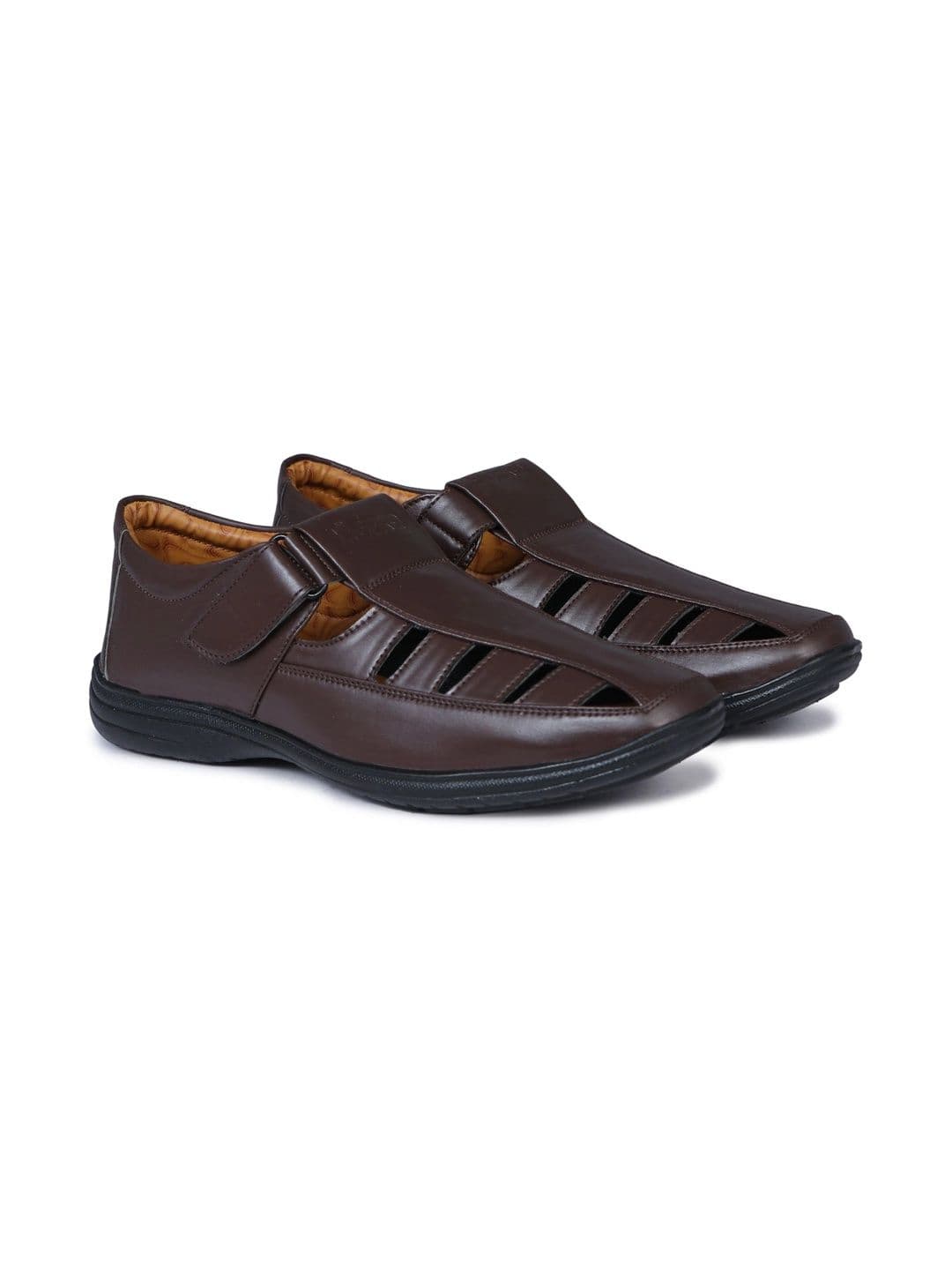LIGERONATION Men Leather Shoe-Style Sandals thumbnail 2