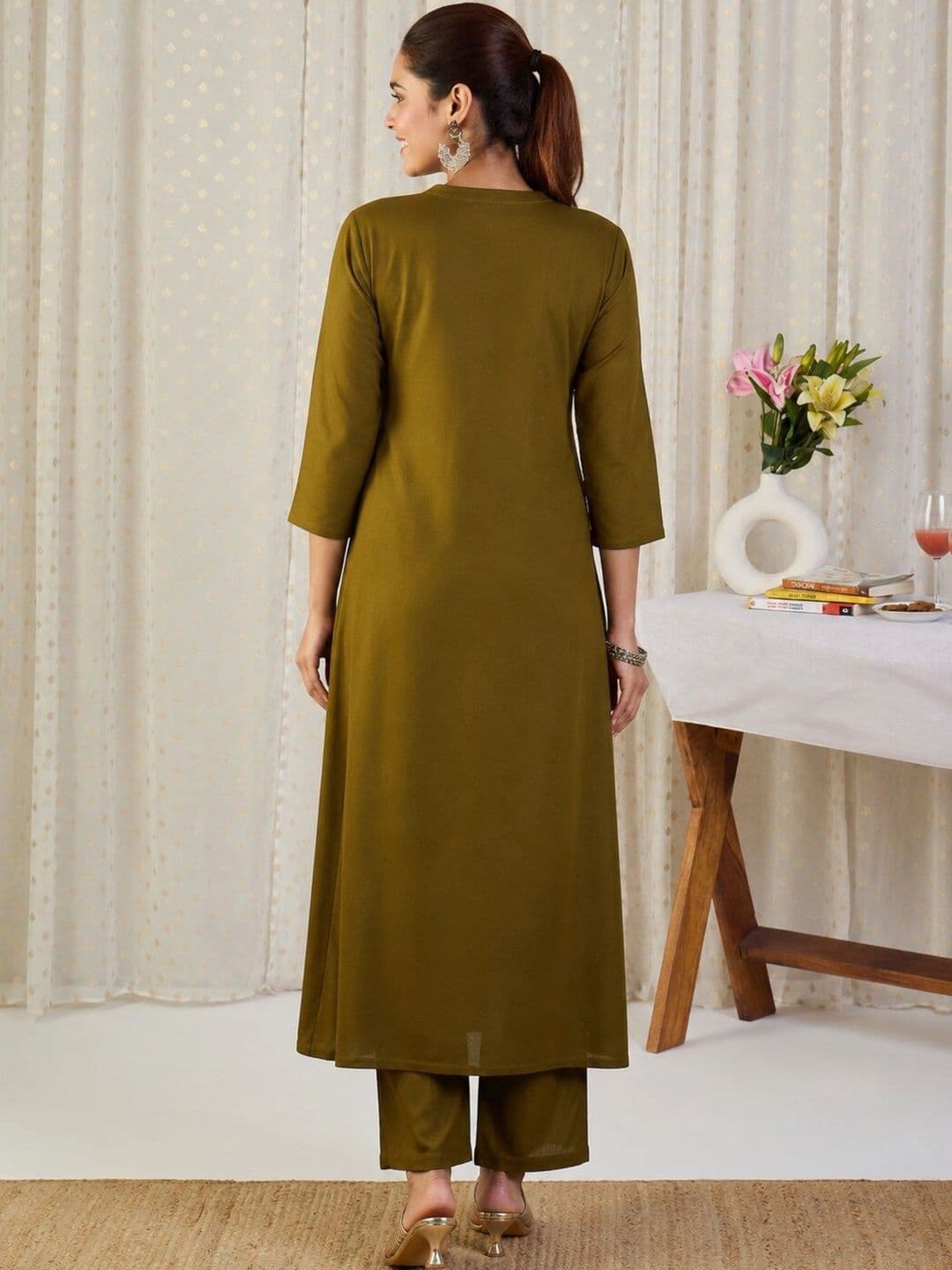 LeeliPeeri Designer Women Ethnic Motifs Regular Kurta with Trousers & With Dupatta thumbnail 6