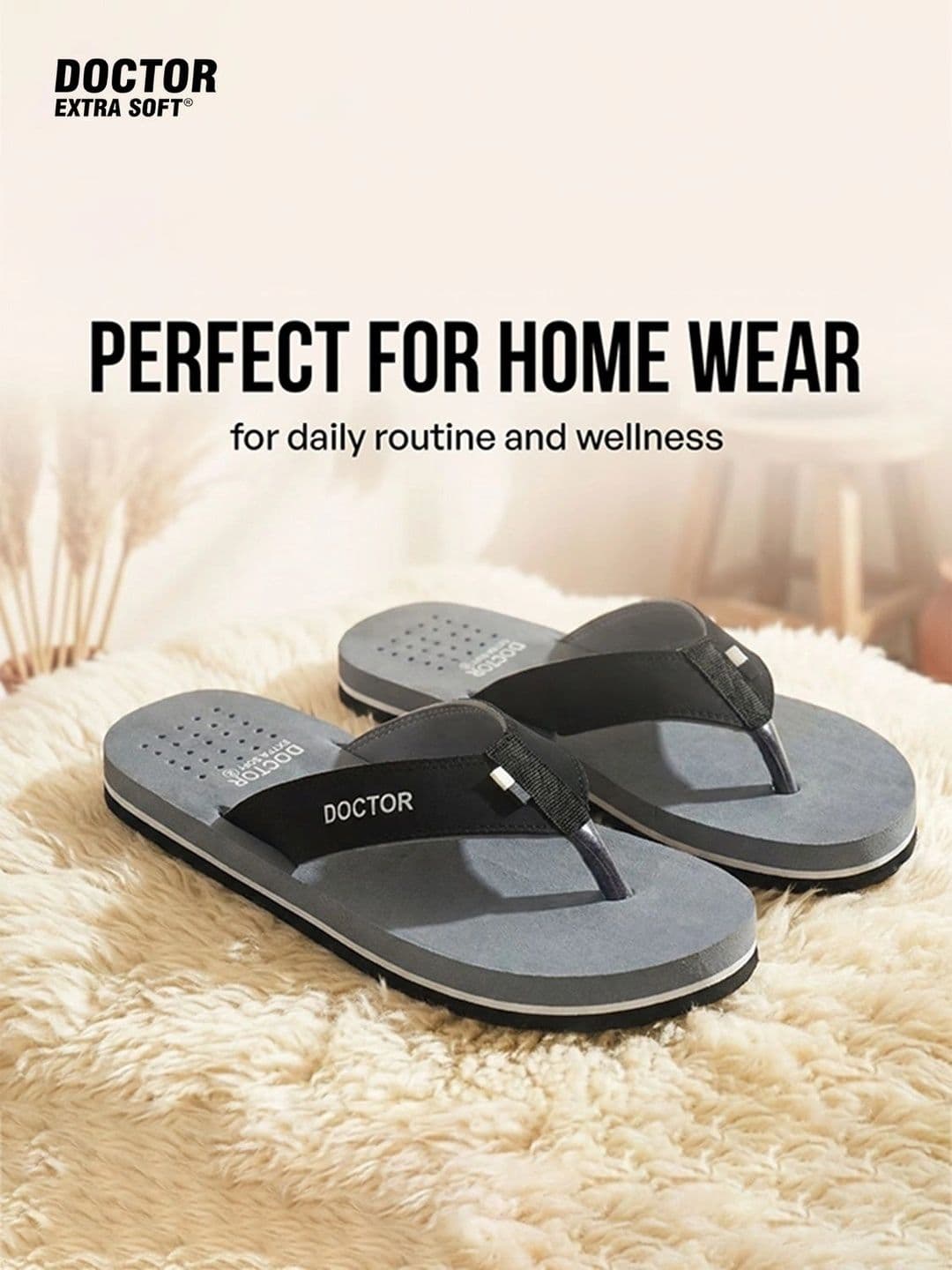DOCTOR EXTRA SOFT Men Orthopedic Thong Flip-Flops thumbnail 2