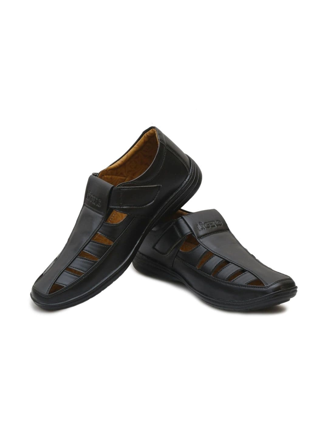 LIGERONATION Men Leather Shoe-Style Sandals thumbnail 4