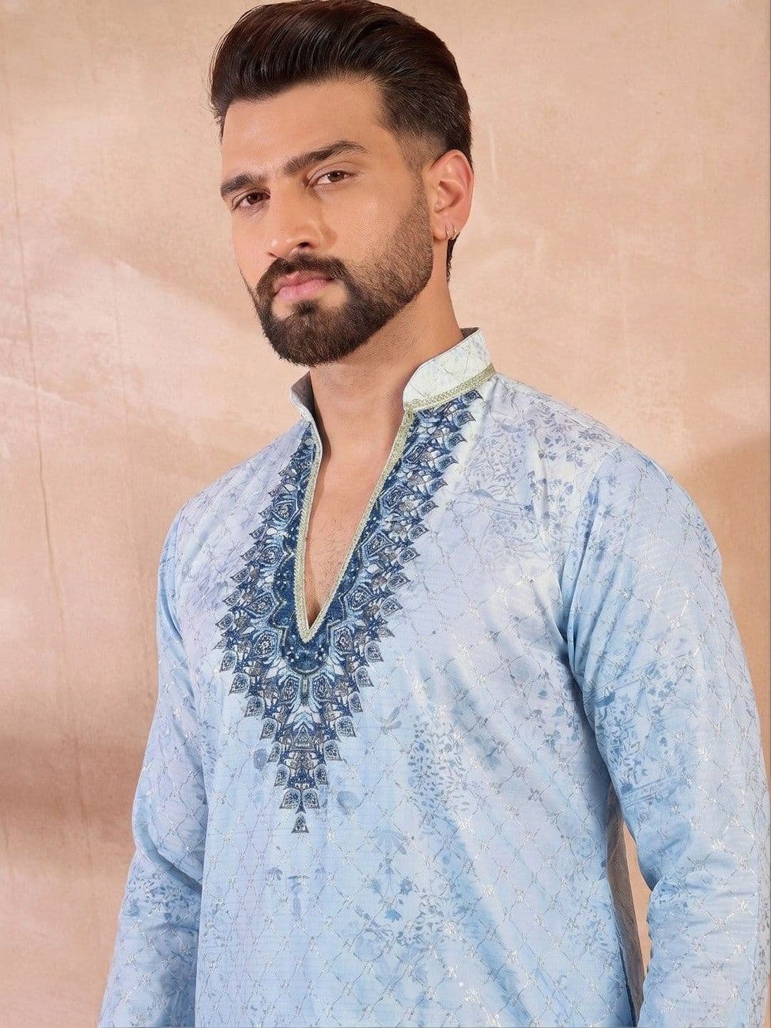 VELKYNOX Men Ethnic Motifs Printed Kurta thumbnail 6
