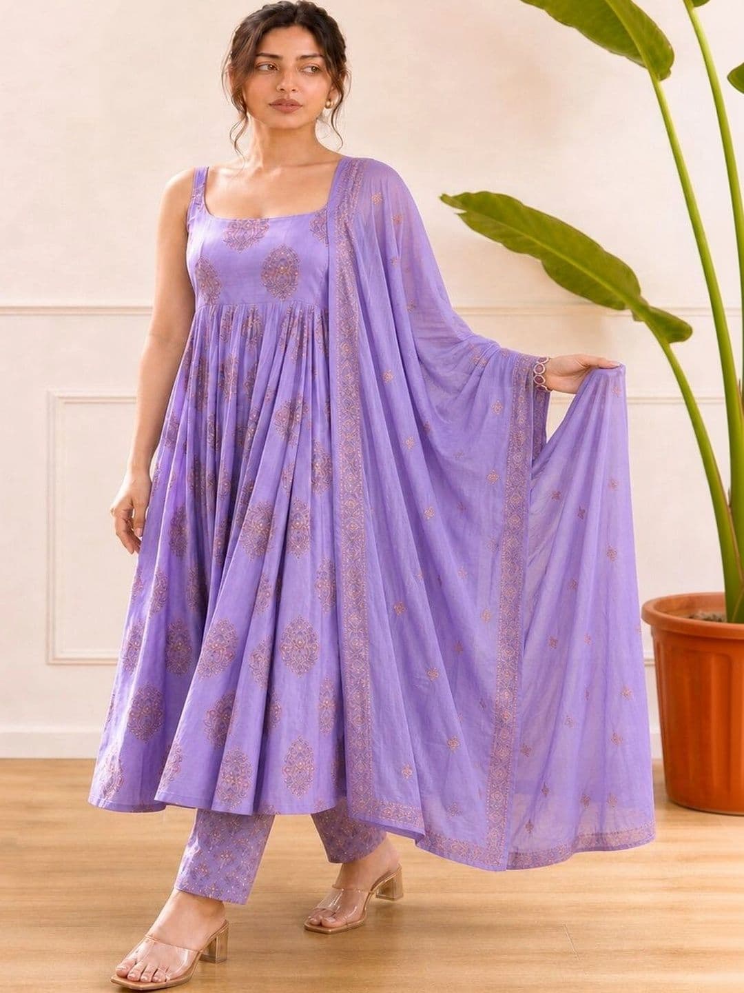 Anouk Mirage Women Ethnic Motifs Printed Regular Kurta with Trousers & With Dupatta - view 1