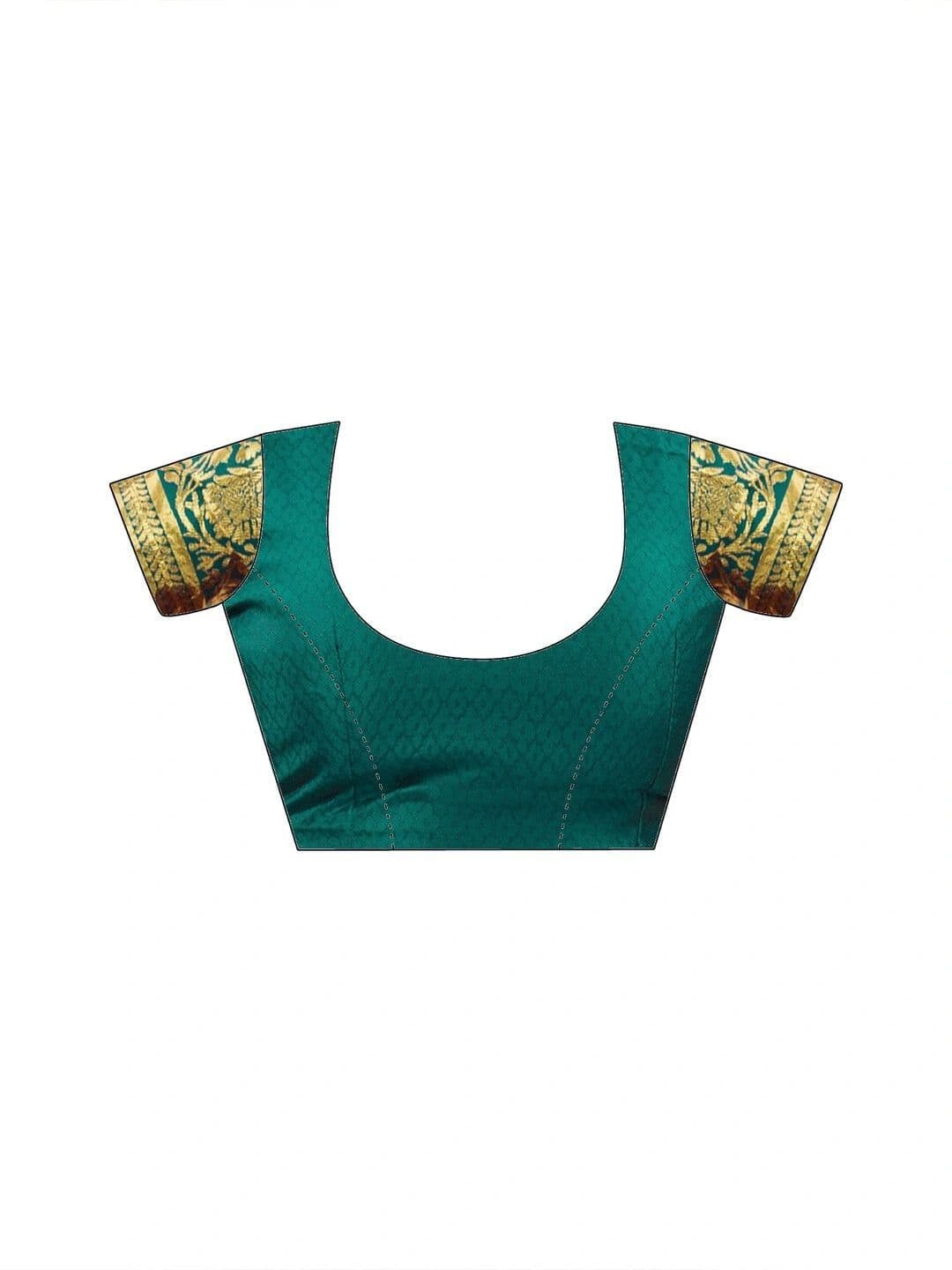 KALINI Women Woven Design Zari Art Silk Fusion Saree thumbnail 2