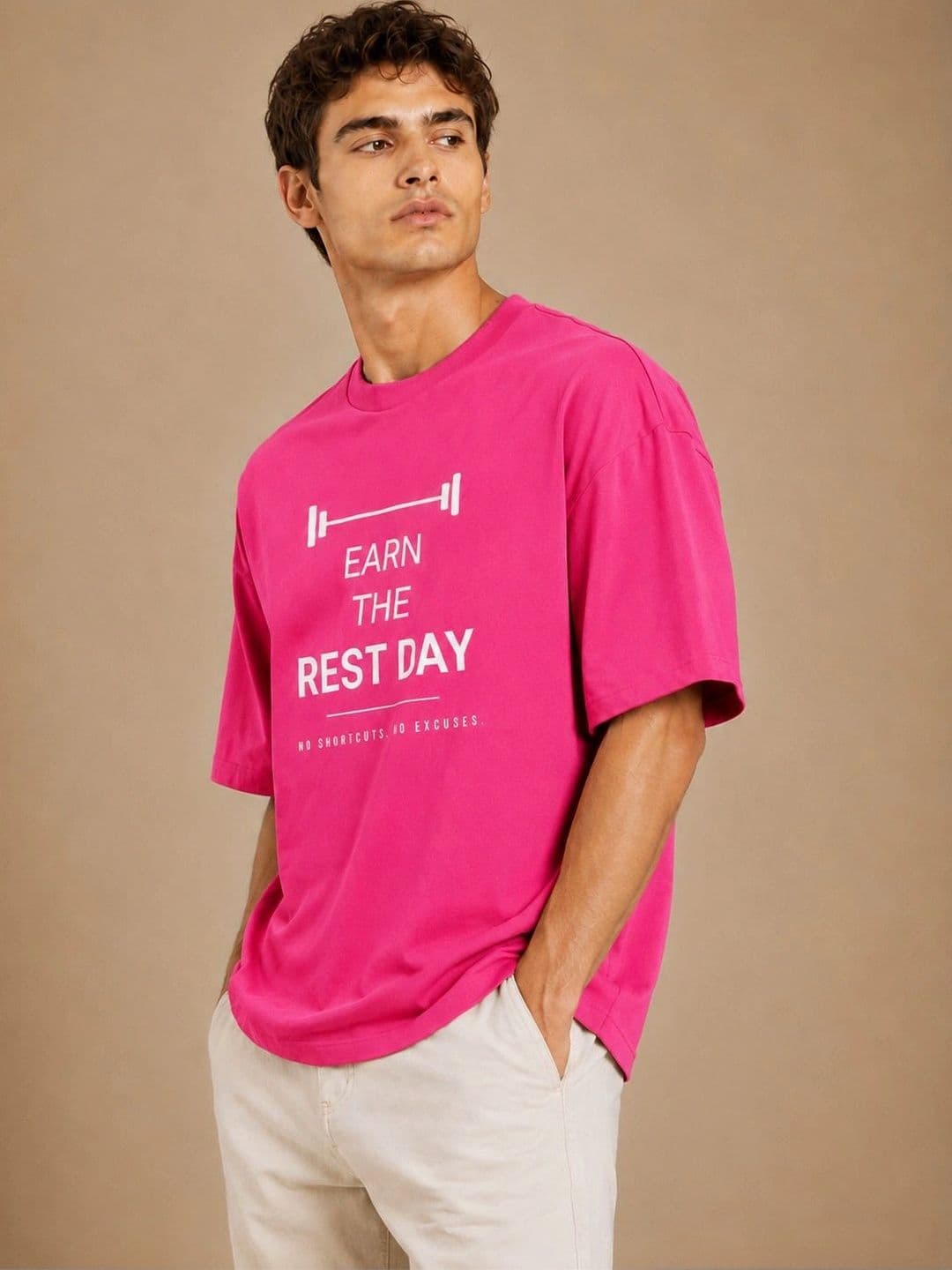 Roadster Men Typography Printed Drop-Shoulder Sleeves T-shirt thumbnail 6
