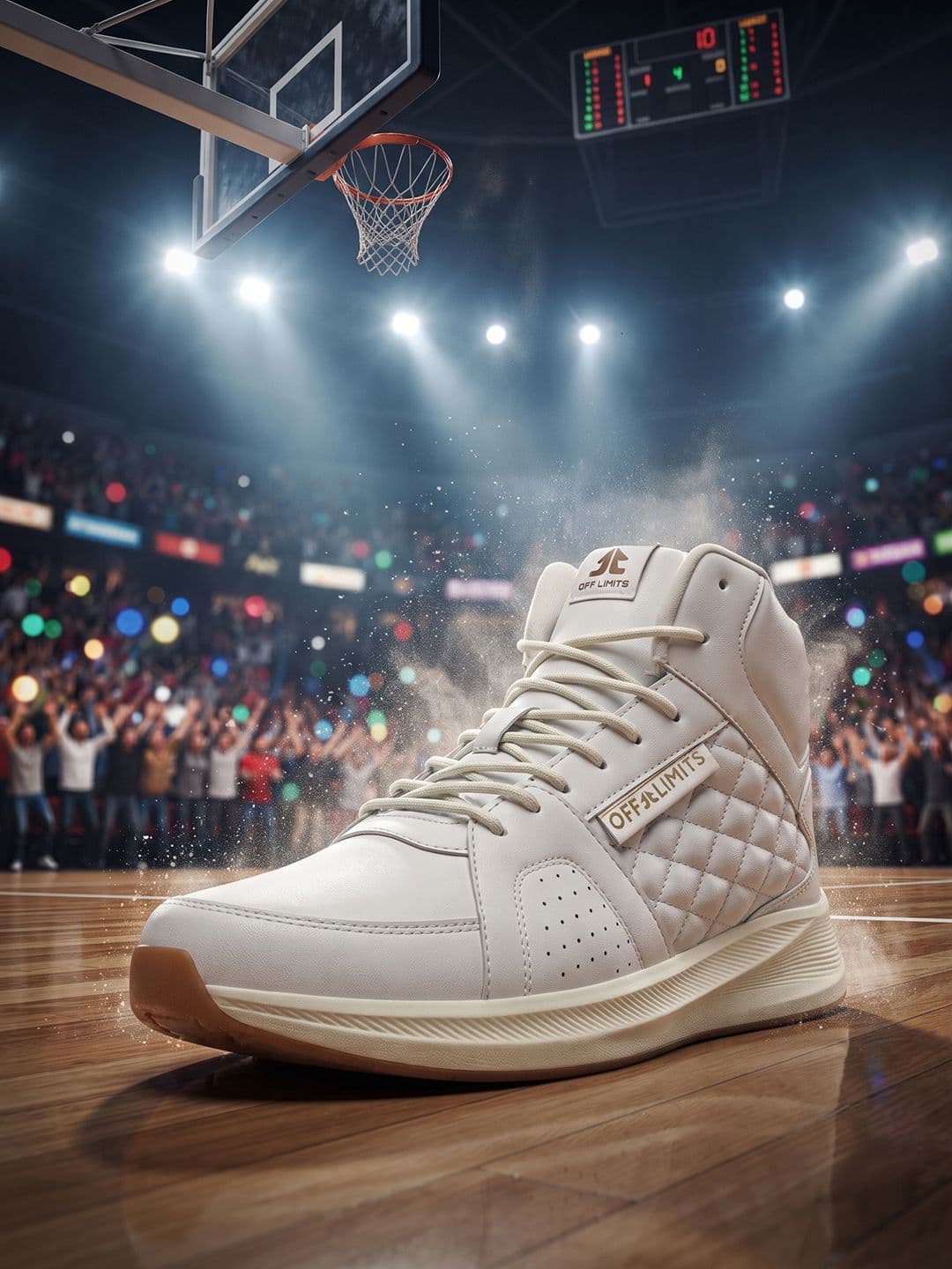 OFF LIMITS Men White Basketball Non-Marking Shoes - view 1