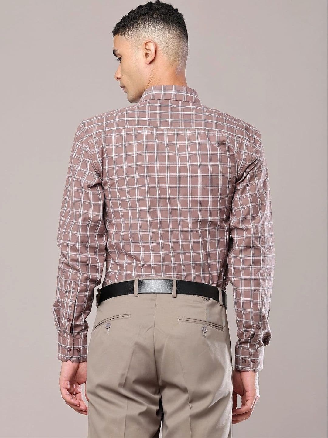 V-Mart Men Windowpane Checks Checked Casual Shirt thumbnail 5