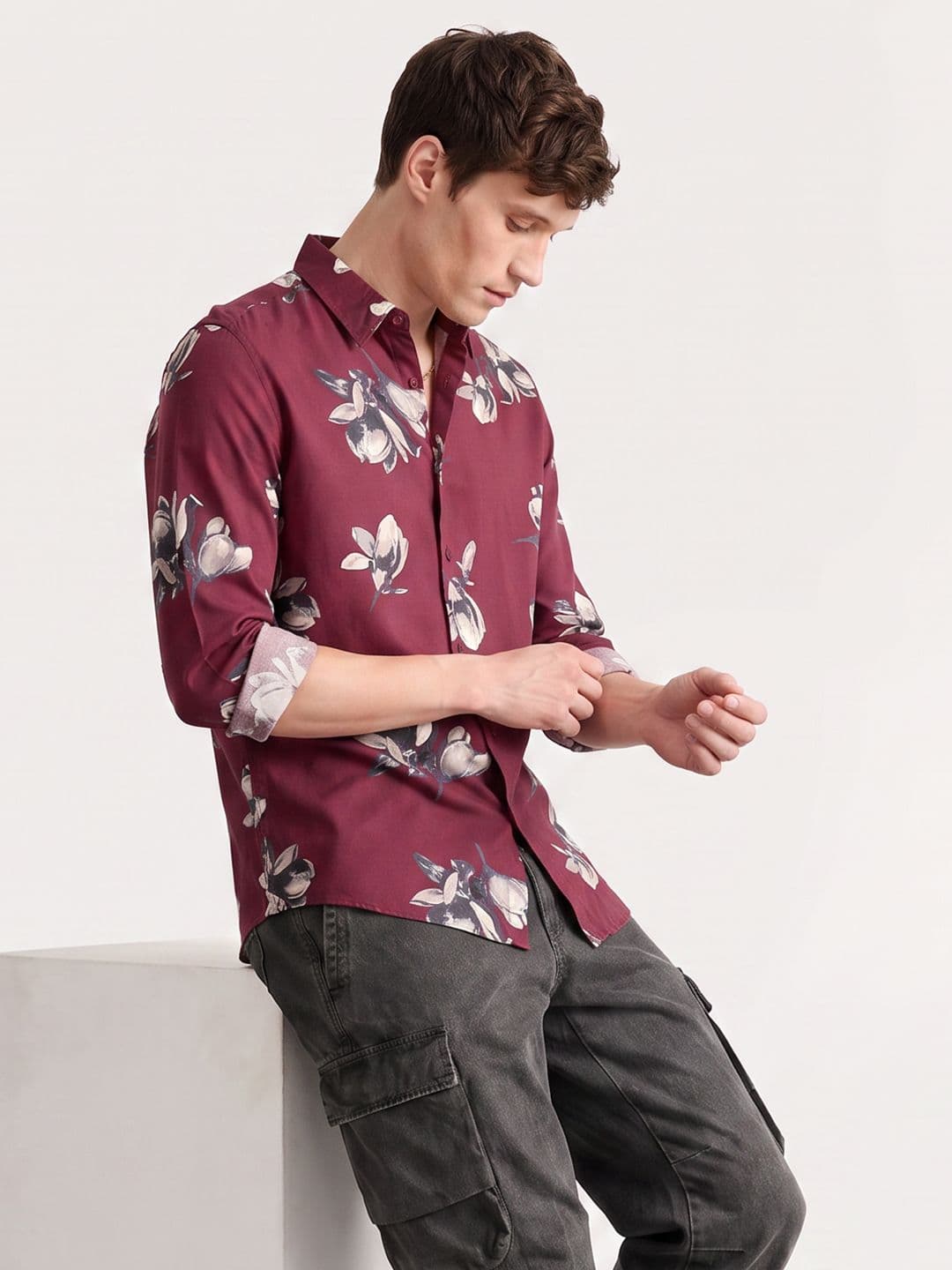 Mast & Harbour Easy Drape Printed Shirt thumbnail 6