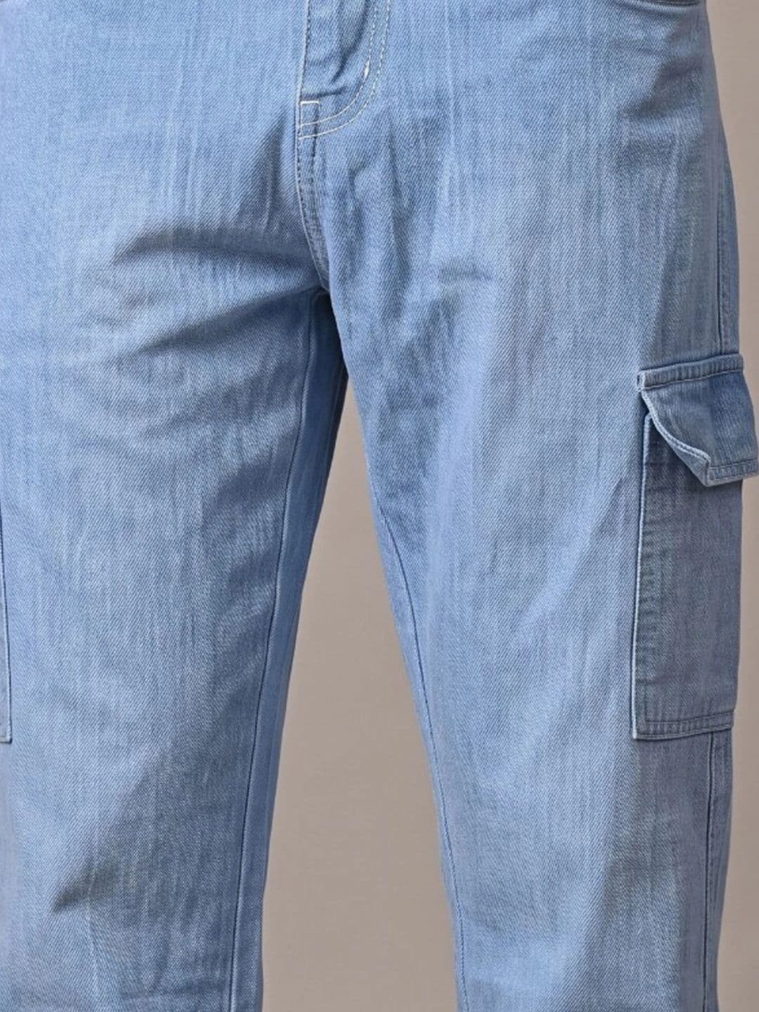 Glitchez Men Classic Regular Fit Mid-Rise Stretchable Jeans thumbnail 2