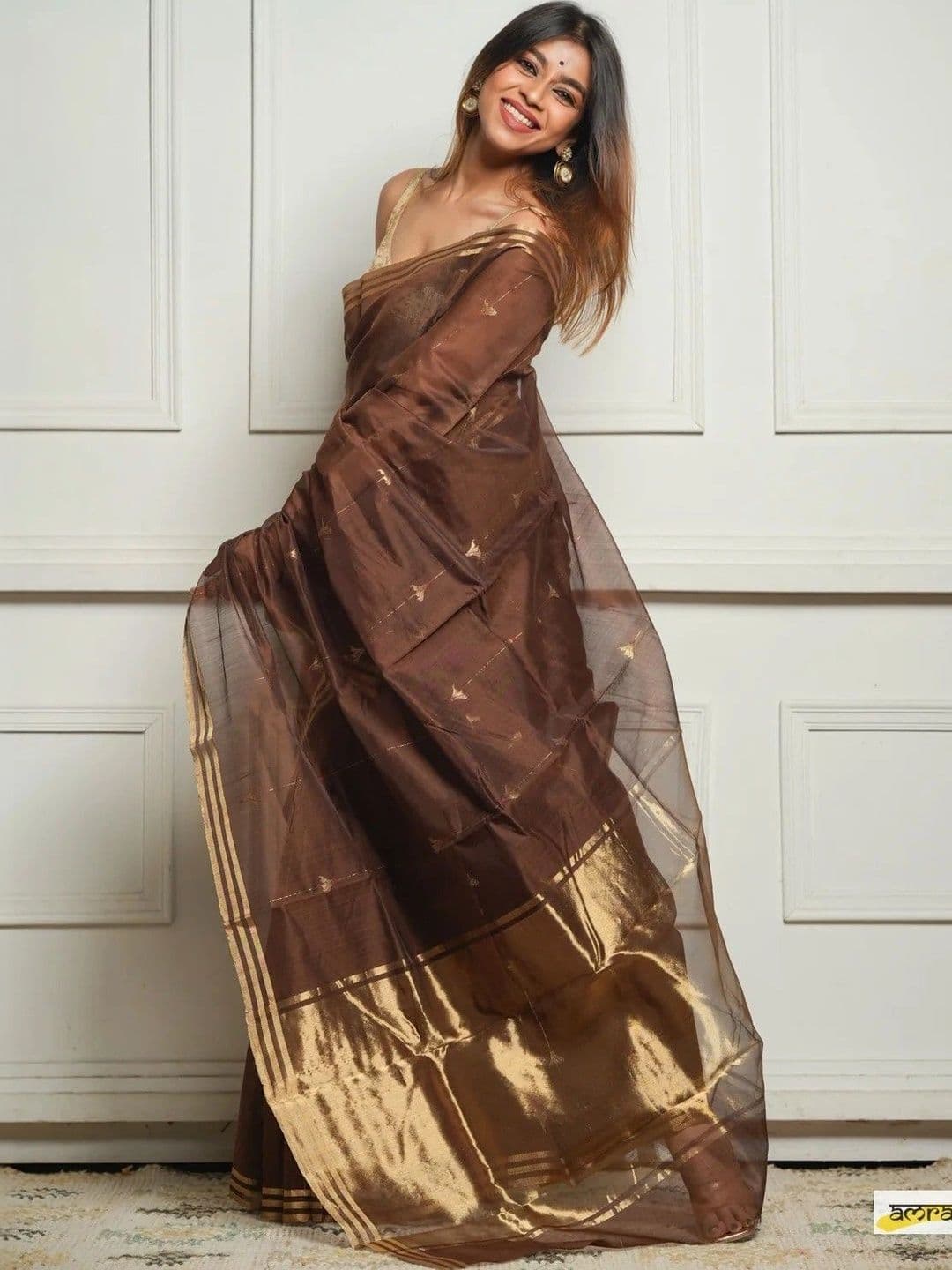 HERE&NOW Woven Design Zari Banarasi Saree thumbnail 2