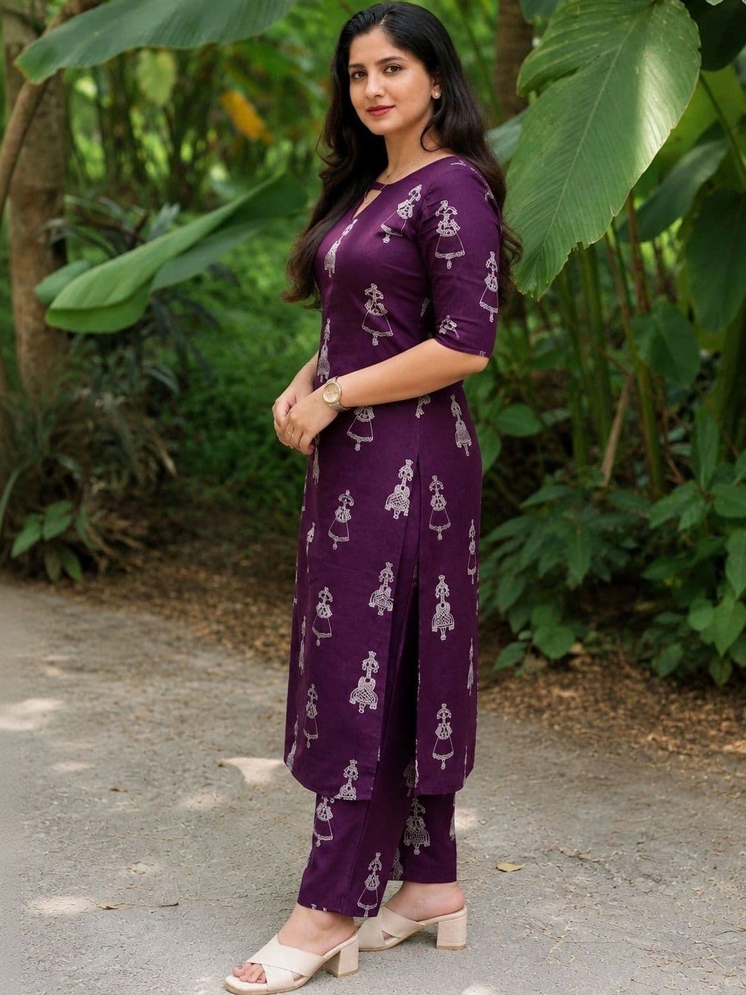 Apolyte Cotton Printed Tunic with Trousers thumbnail 6