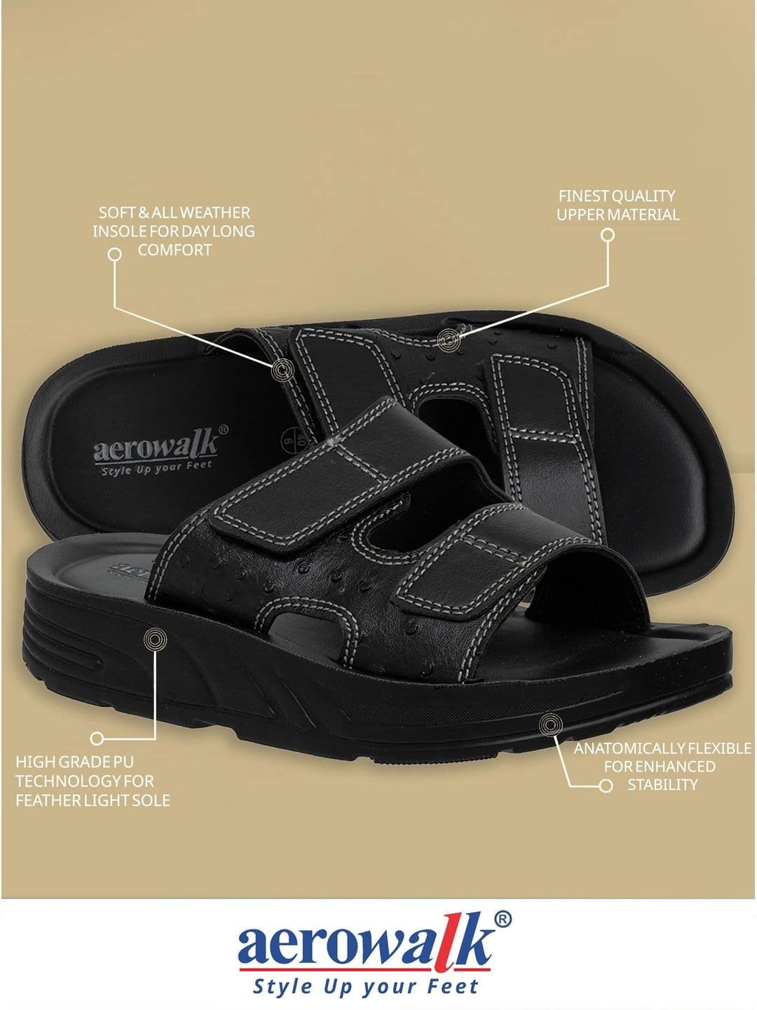 Aerowalk Men Comfort Sandals thumbnail 4