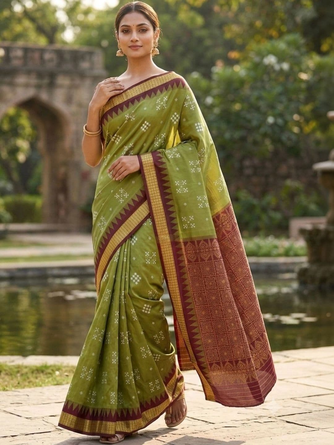 SHOPSILK Zari Art Silk Sambalpuri Saree thumbnail 5