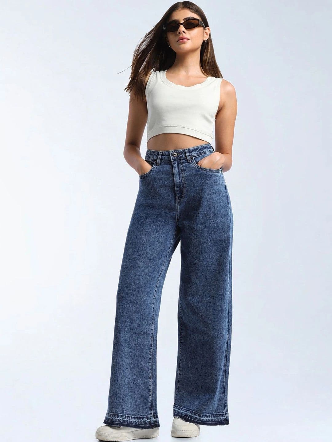 Flying Machine Women High-Rise Heavy Fade Stretchable Jeans - view 1