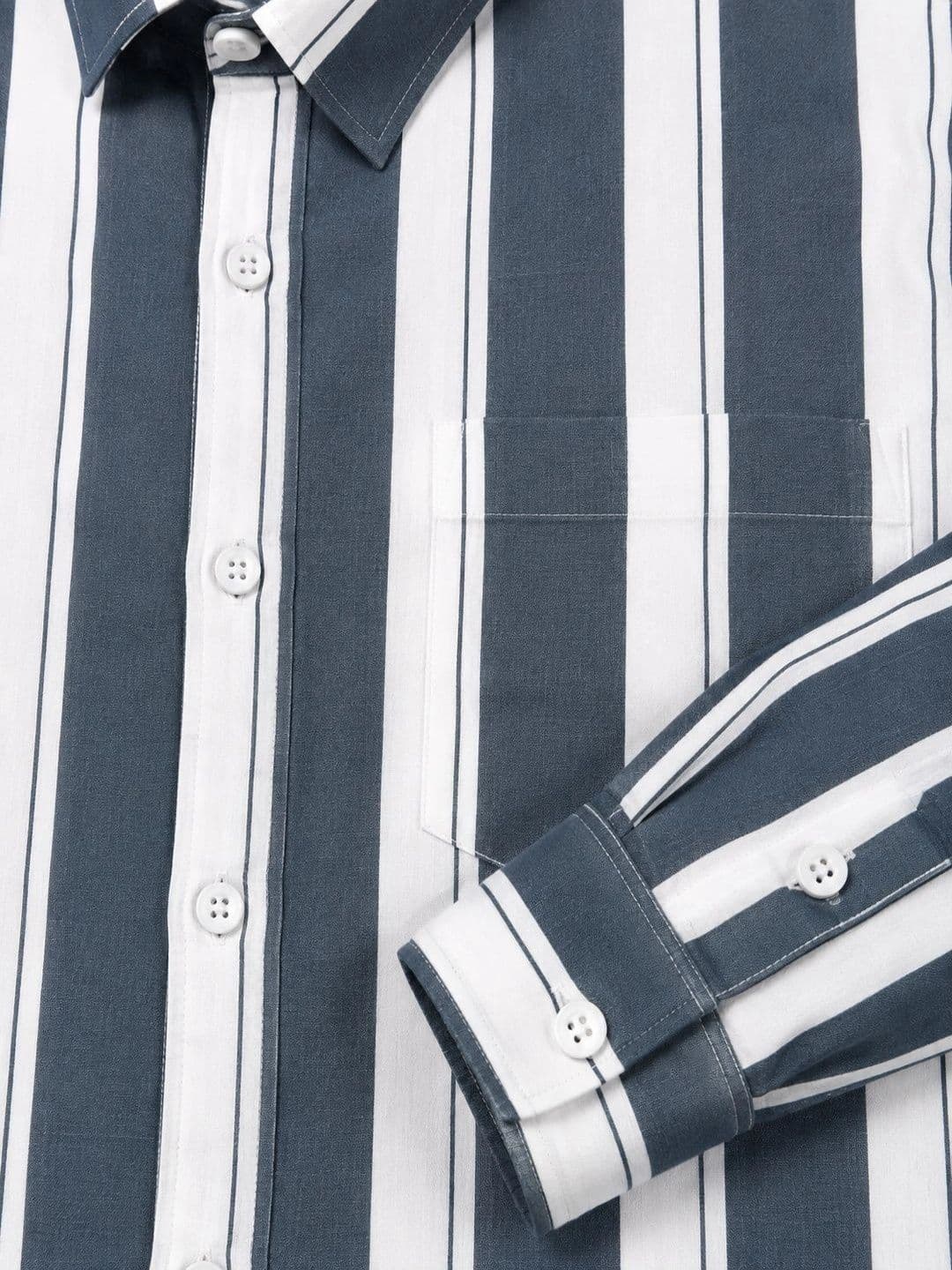 Copsang Men Standard Striped Casual Shirt thumbnail 4