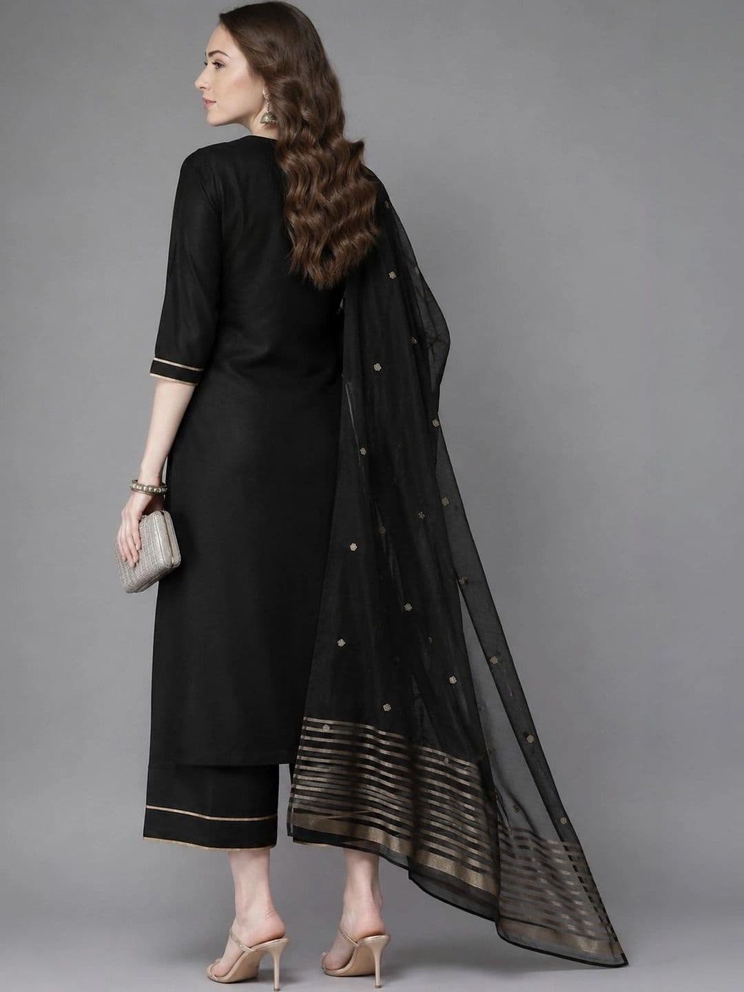 Mogra Designs Women Regular Kurta with Palazzos & With Dupatta thumbnail 6