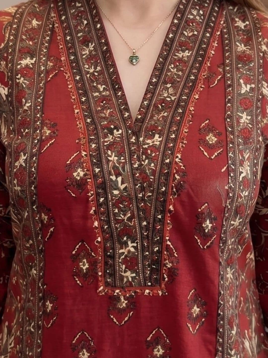 AurexWear Women Ethnic Motifs Printed Regular Pure Cotton Kurta with Palazzos & With Dupatta thumbnail 5