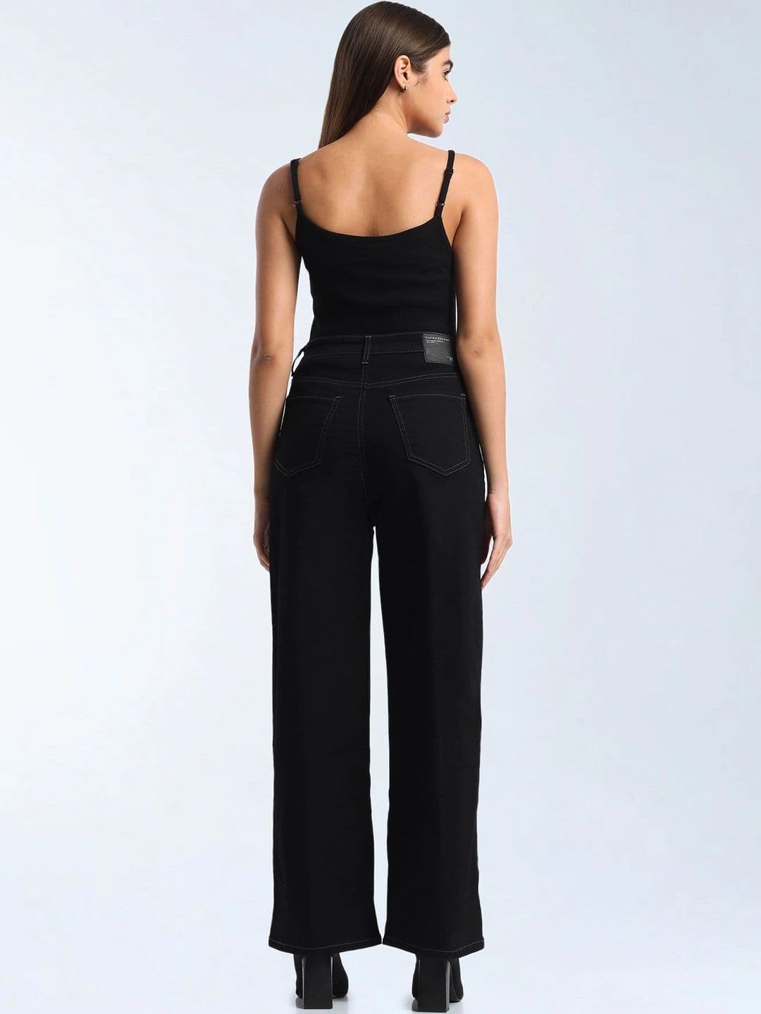 Flying Machine Women Wide Leg High-Rise Stretchable Jeans thumbnail 3