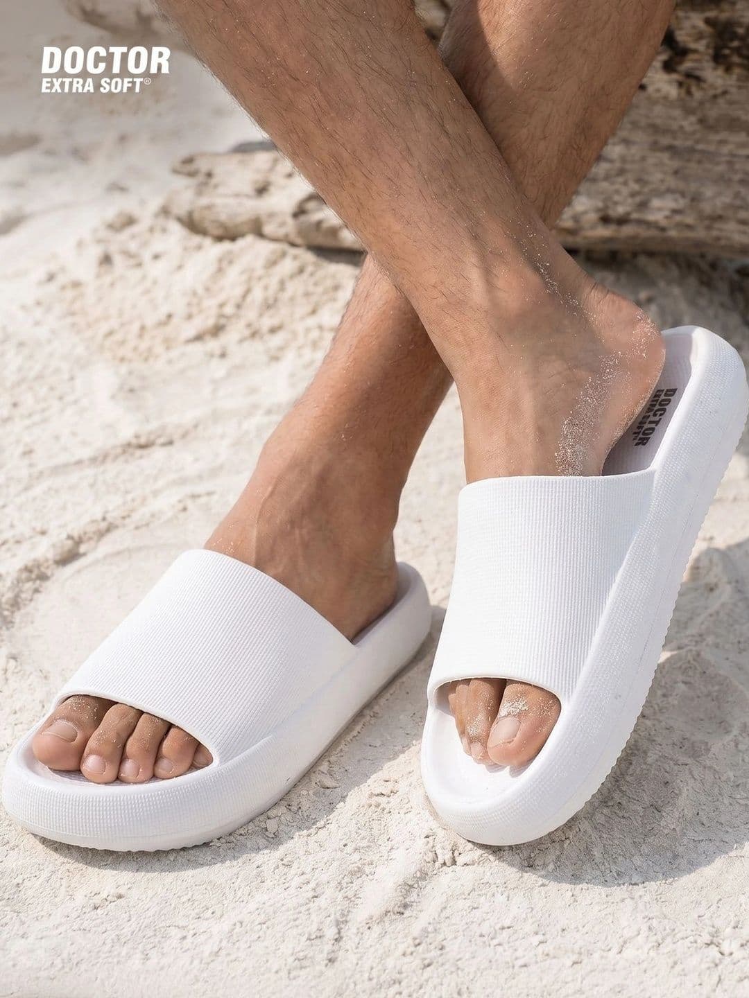 DOCTOR EXTRA SOFT Men Ultra Soft Lightweight Rubber Sliders - view 1