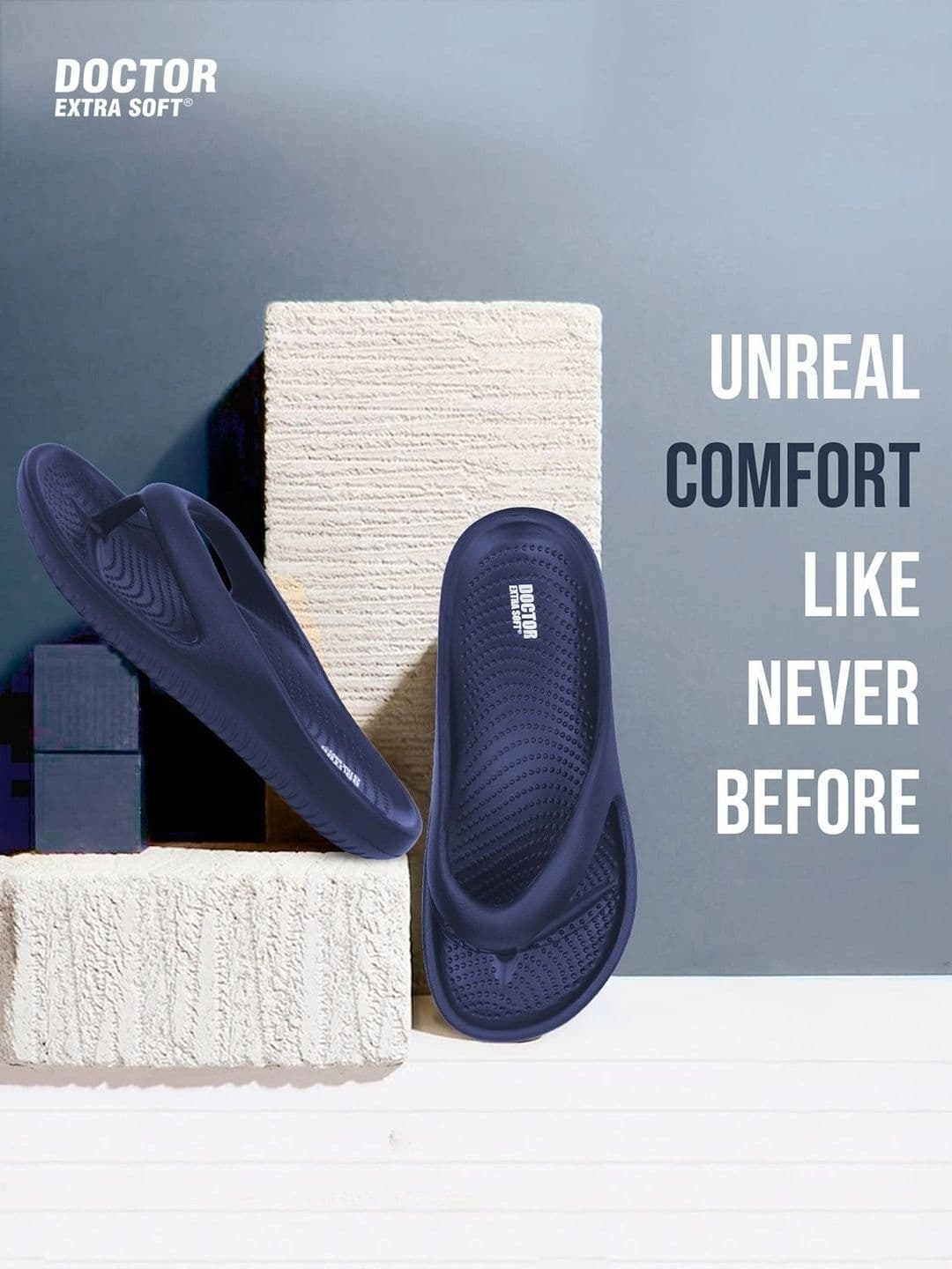 DOCTOR EXTRA SOFT Men Croslite Thong Flip-Flops thumbnail 2