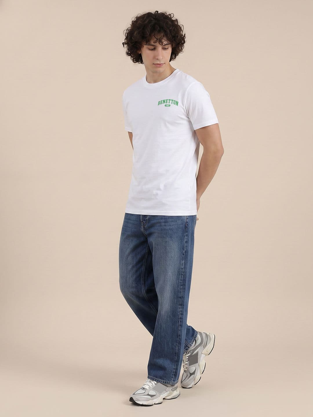 United Colors of Benetton Brand Logo Printed T-shirt thumbnail 4