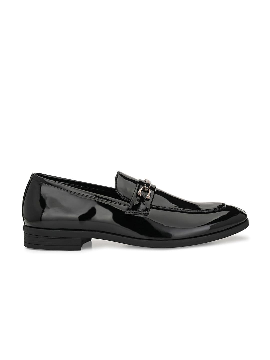 San Frissco Men Sterling Black Solid Formal Loafers thumbnail 5