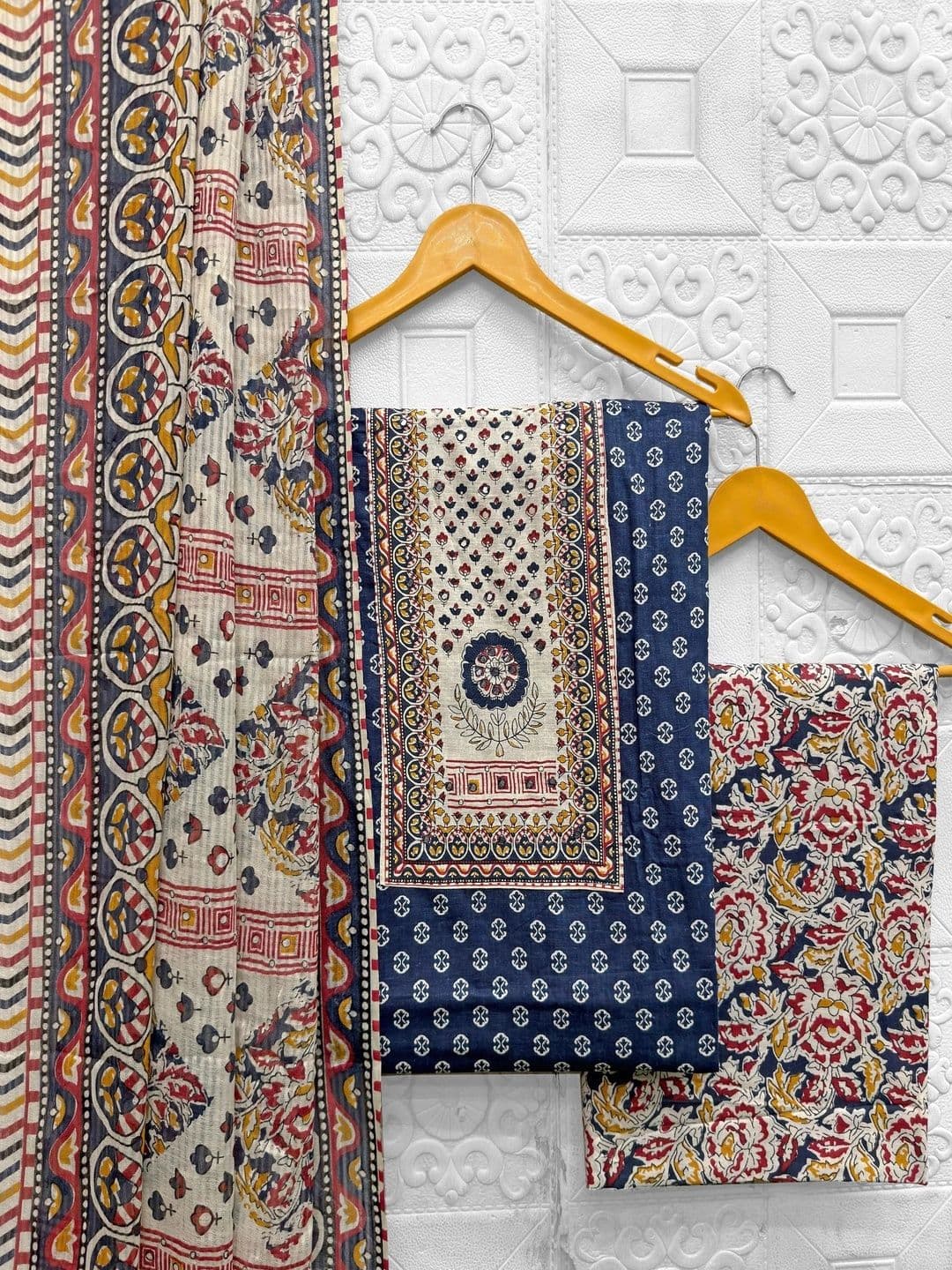 Mitera Printed Pure Cotton Unstitched Dress Material thumbnail 6