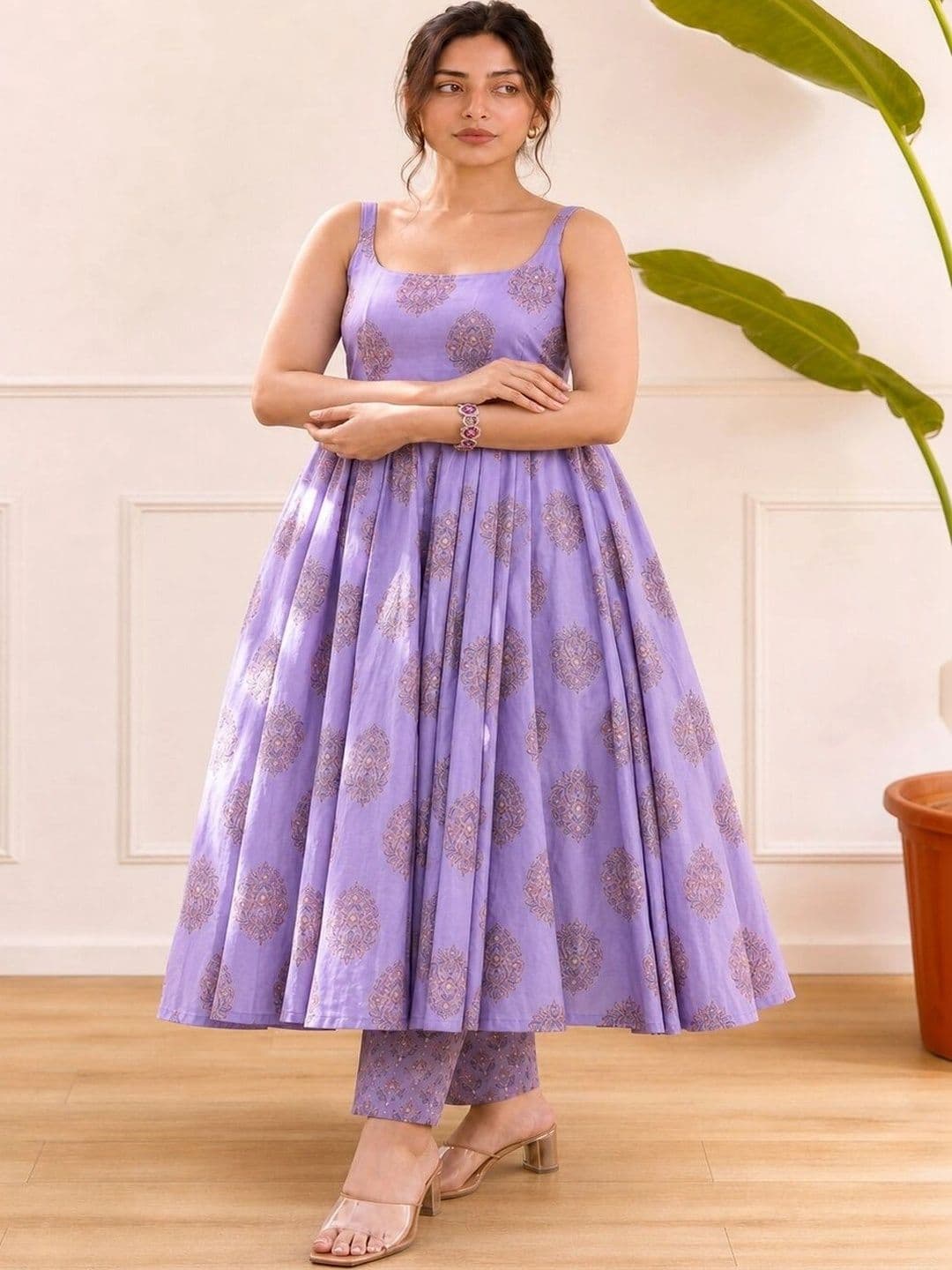 Anouk Mirage Women Ethnic Motifs Printed Regular Kurta with Trousers & With Dupatta thumbnail 5