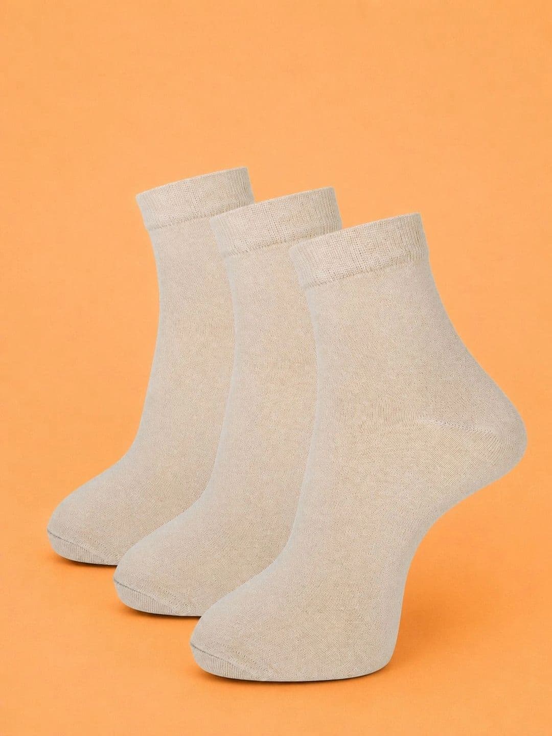 ADDOSSO Men Pack of 3 Cotton Assorted Ankle Length Socks - view 1