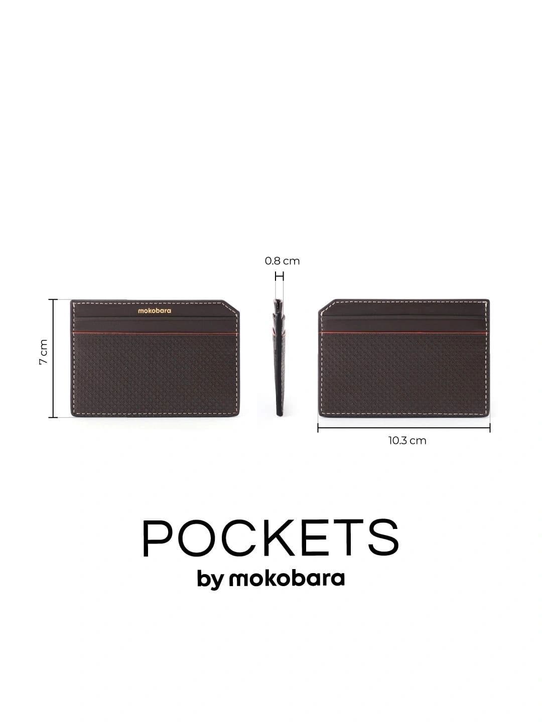 MOKOBARA Stash Textured Leather Card Sleeve thumbnail 4