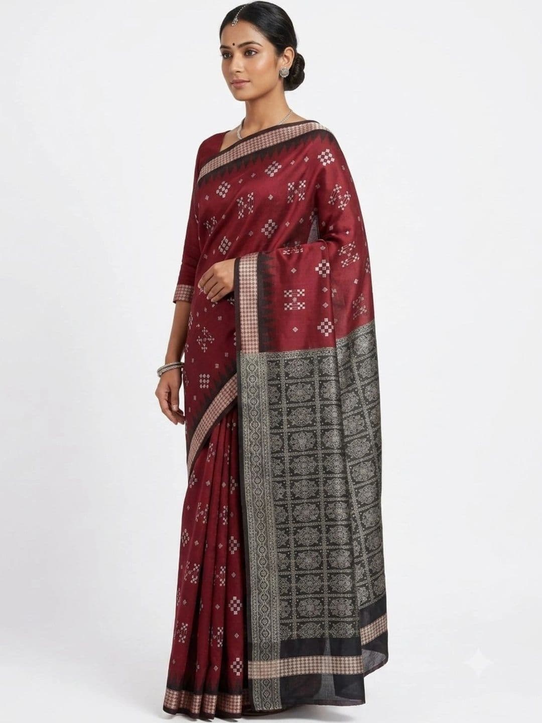 SHOPSILK Art Silk Sambalpuri Saree thumbnail 2