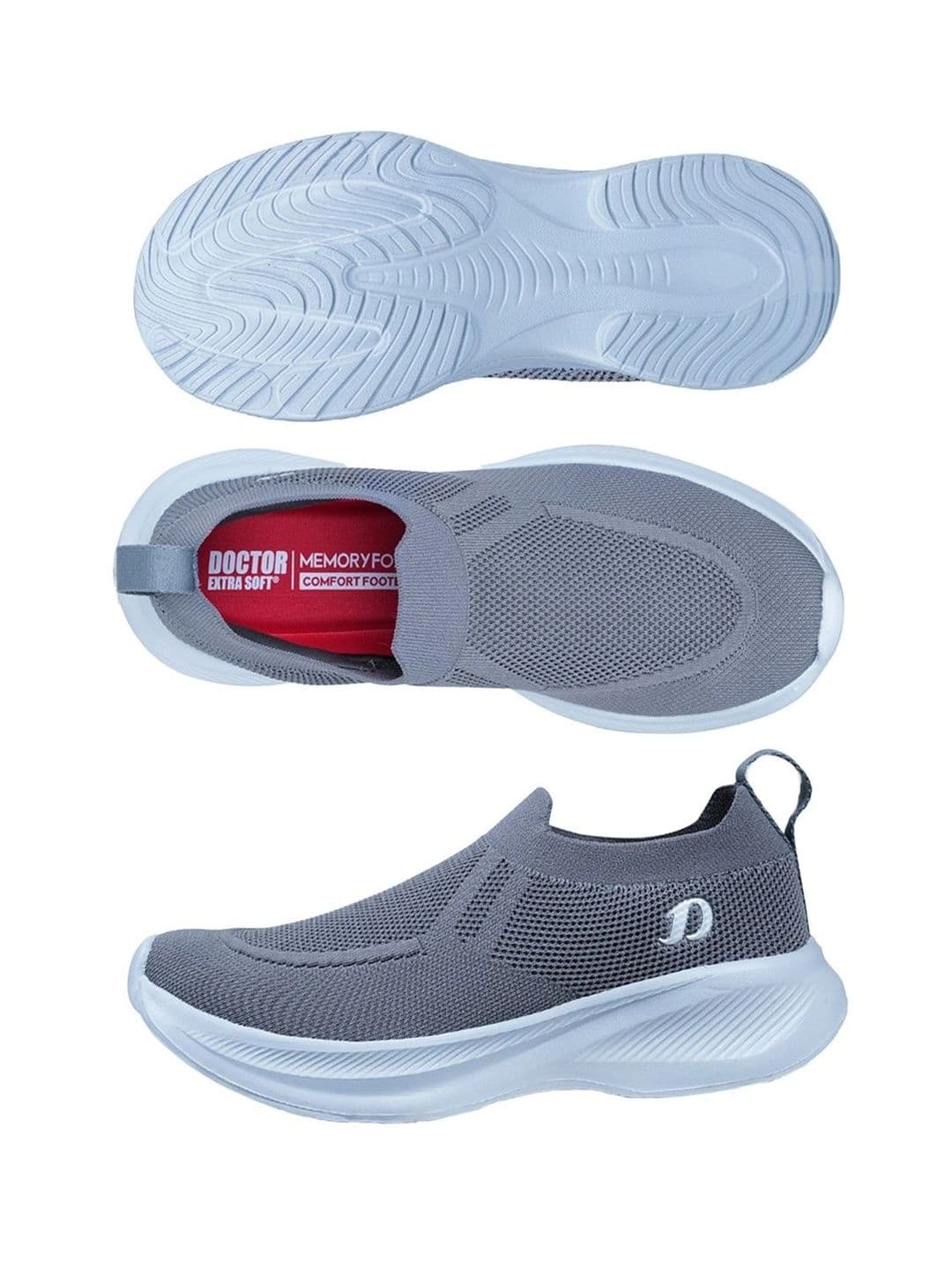 DOCTOR EXTRA SOFT Men Memory Foam Slip-On Running Non-Marking Shoes thumbnail 4