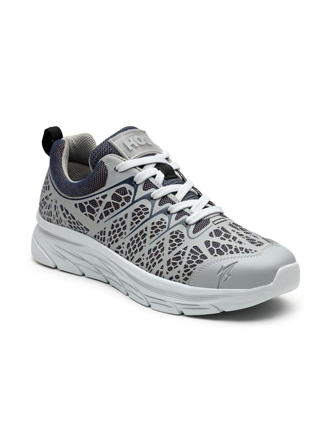 HOS Men FLORIO Textured PU Coated Leather Sneakers Lace-Up Casual Daily Wear Shoes thumbnail 3
