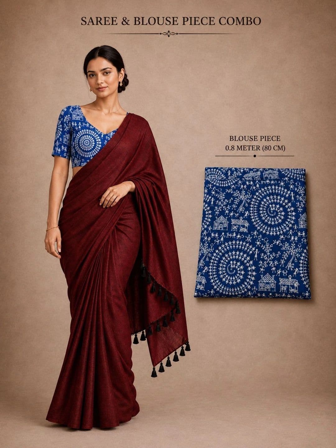 TWRIL Kalamkari Pure Cotton Saree thumbnail 2