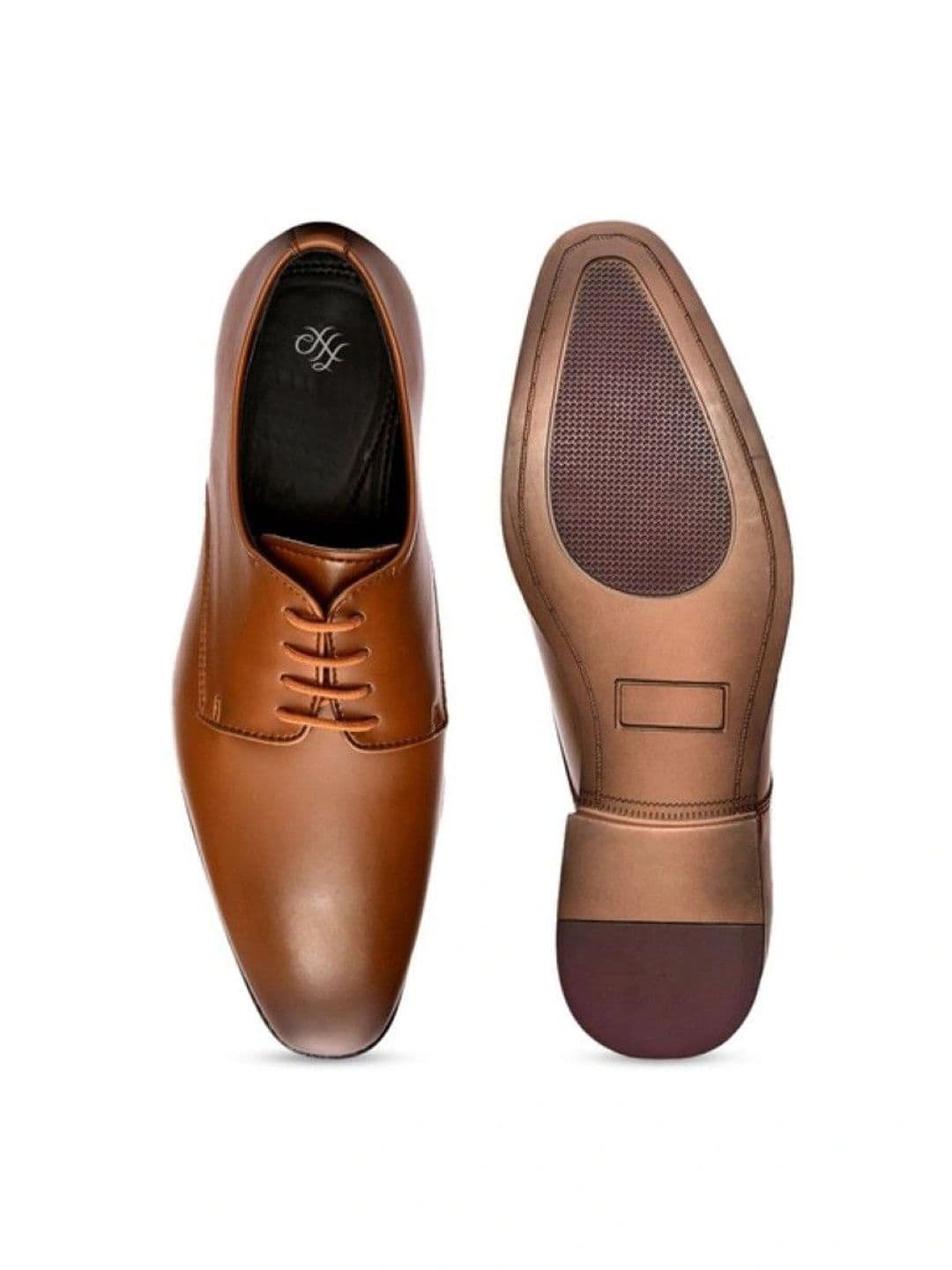 House of Pataudi Men Textured Formal  Derbys thumbnail 4