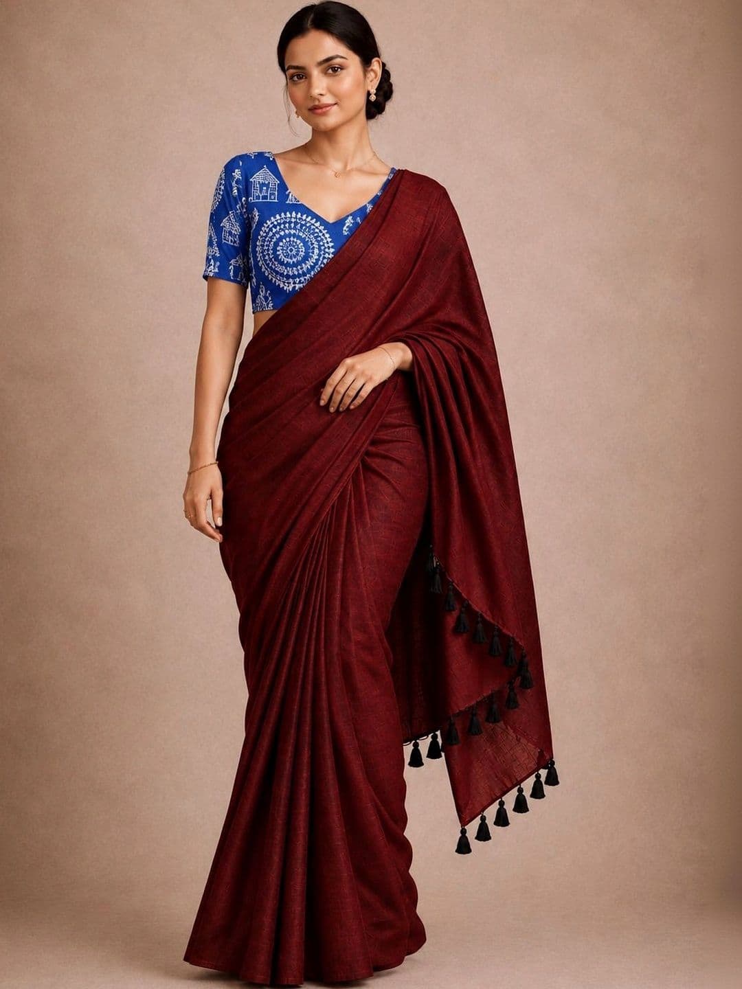 BSC Kalamkari Pure Cotton Saree - view 1