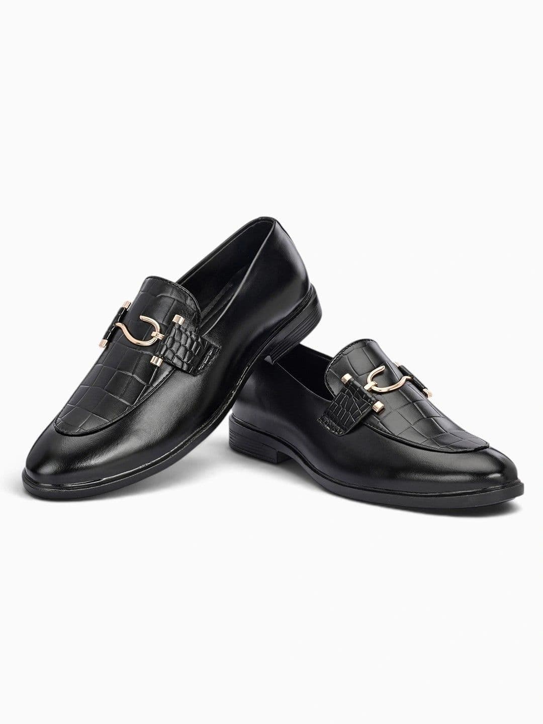 INVICTUS Men Textured Round Toe Slip-On Loafers Shoes thumbnail 4