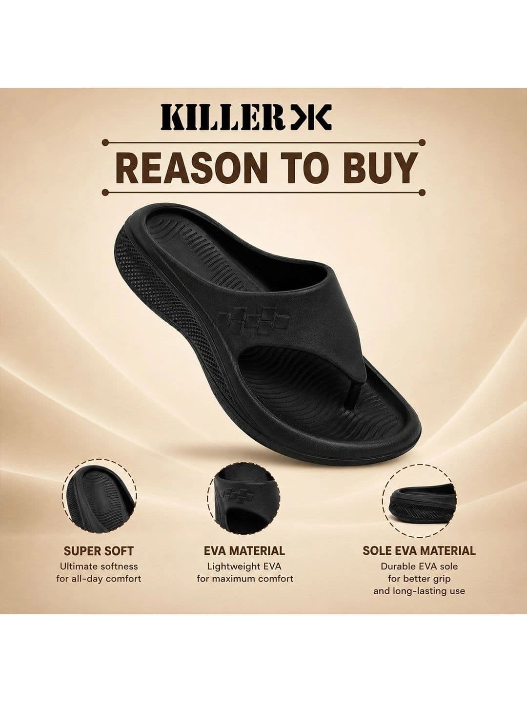 Killer Men Thong Flip-Flops thumbnail 4