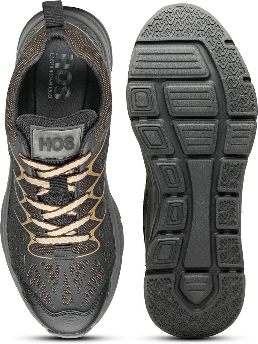 HOS Men FLORIO Textured PU Coated Leather Sneakers Lace-Up Casual Daily Wear Shoes thumbnail 6