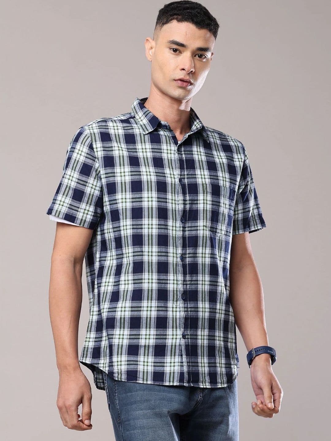 V-Mart Men Checked Casual Shirt thumbnail 5