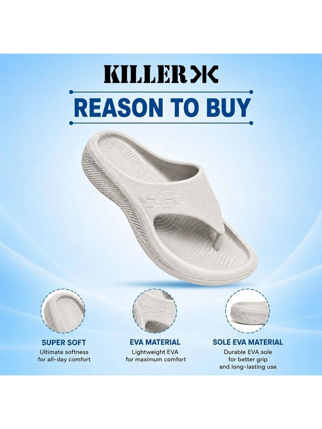 Killer Men Thong Flip-Flops thumbnail 4