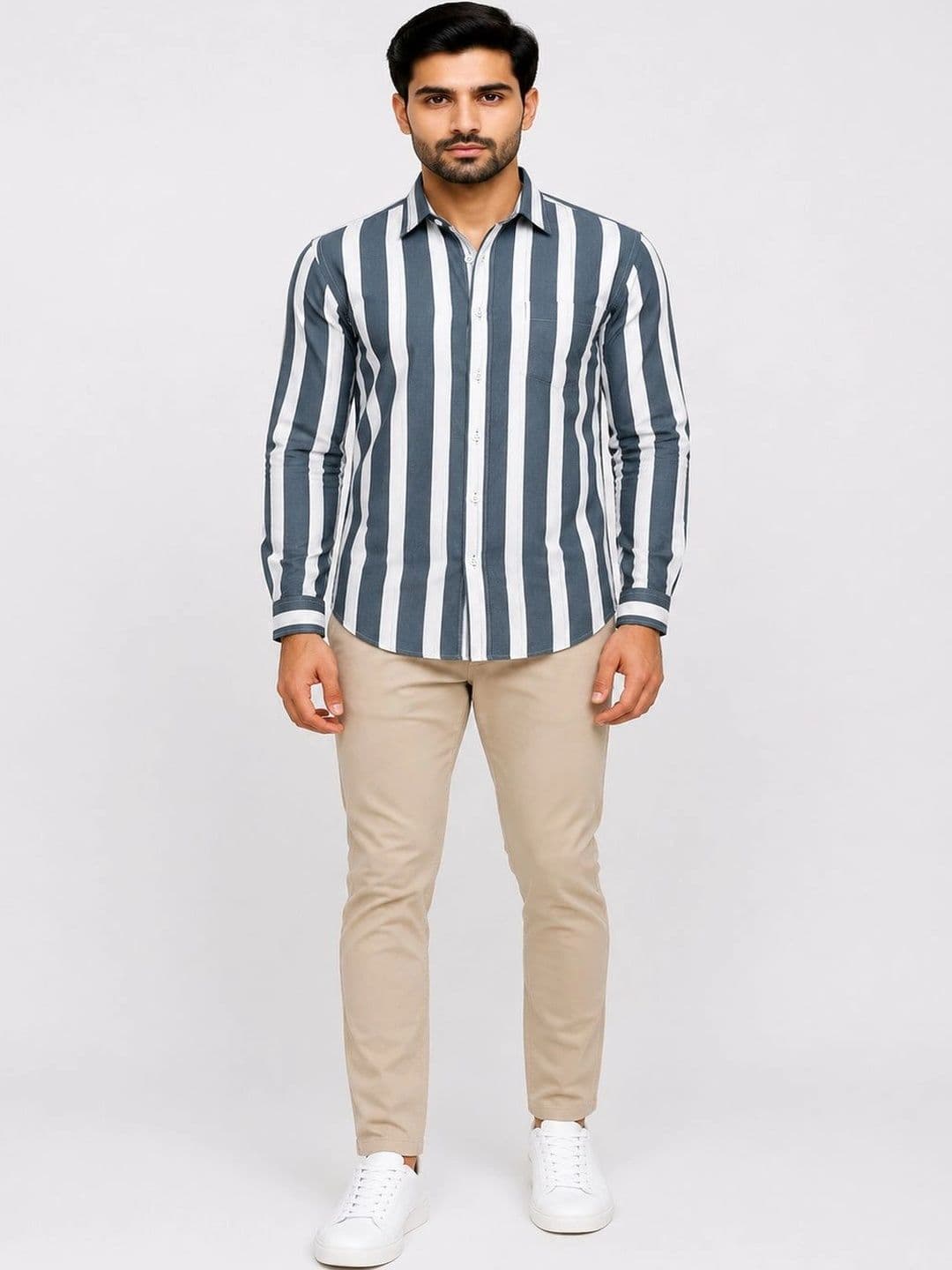 Copsang Men Standard Striped Casual Shirt - view 1