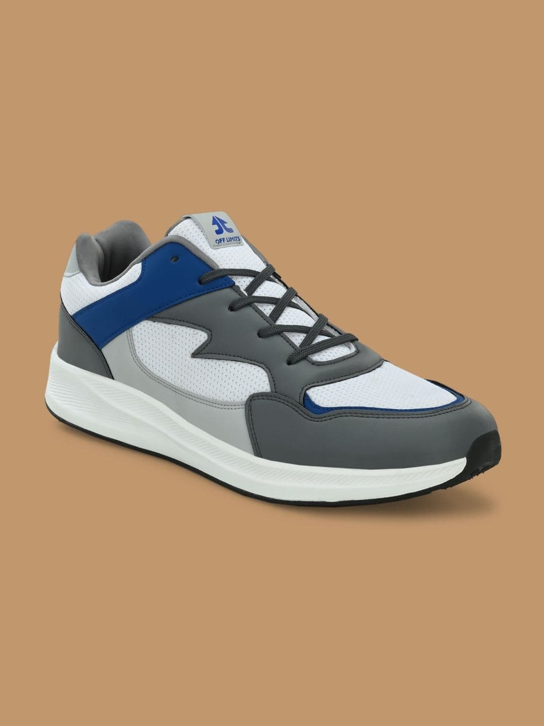 OFF LIMITS Men White Mesh Running Non-Marking Shoes thumbnail 6