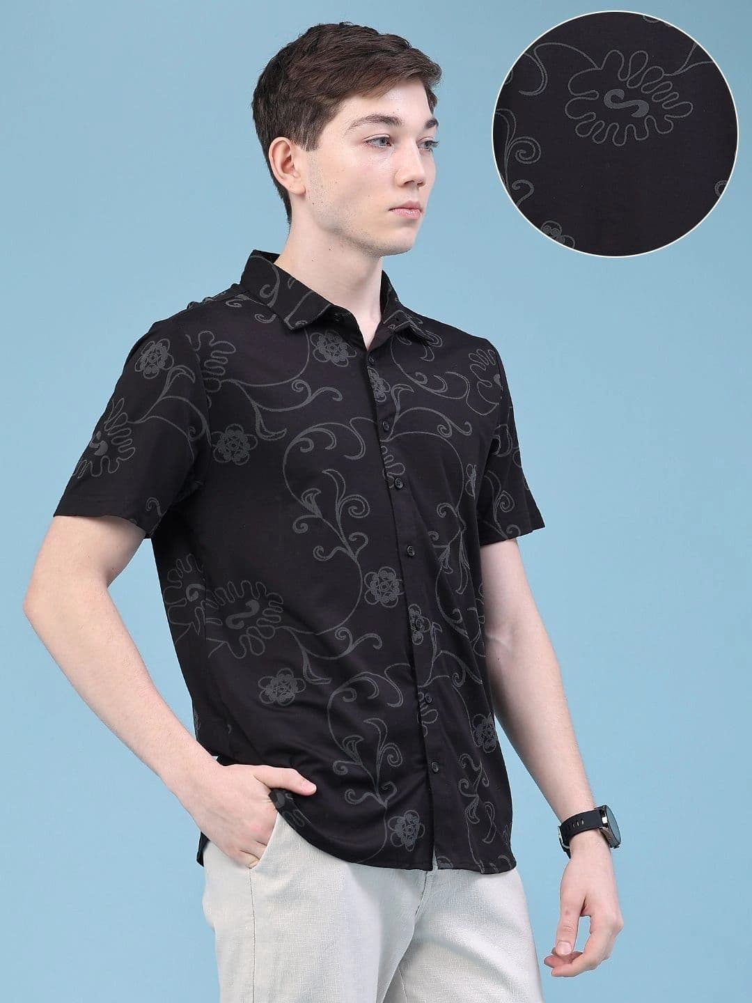 V-Mart Men Floral Printed Casual Shirt thumbnail 6