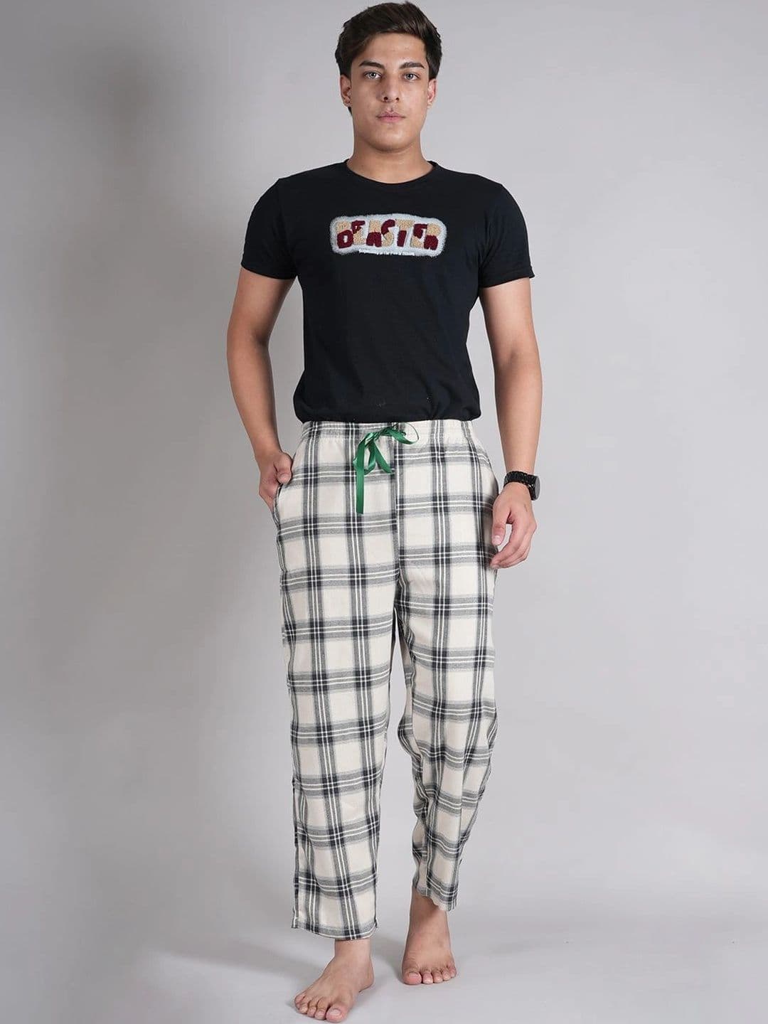 Style Shoes Printed Cotton Mid-Rise Straight Lounge Pants thumbnail 5