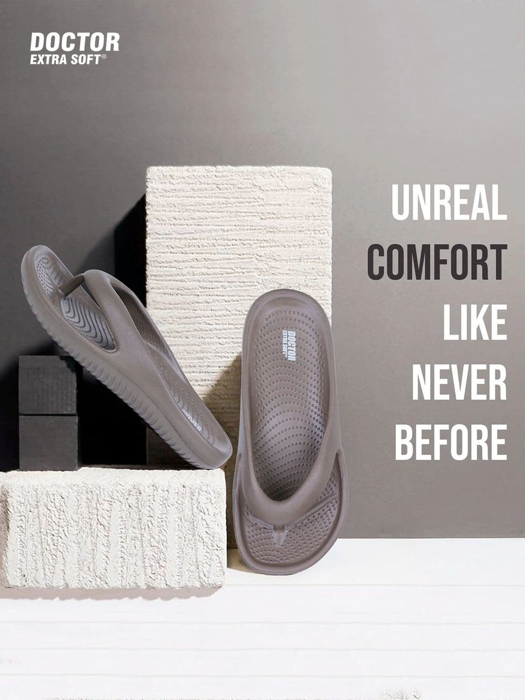 DOCTOR EXTRA SOFT Men Croslite Thong Flip-Flops thumbnail 2