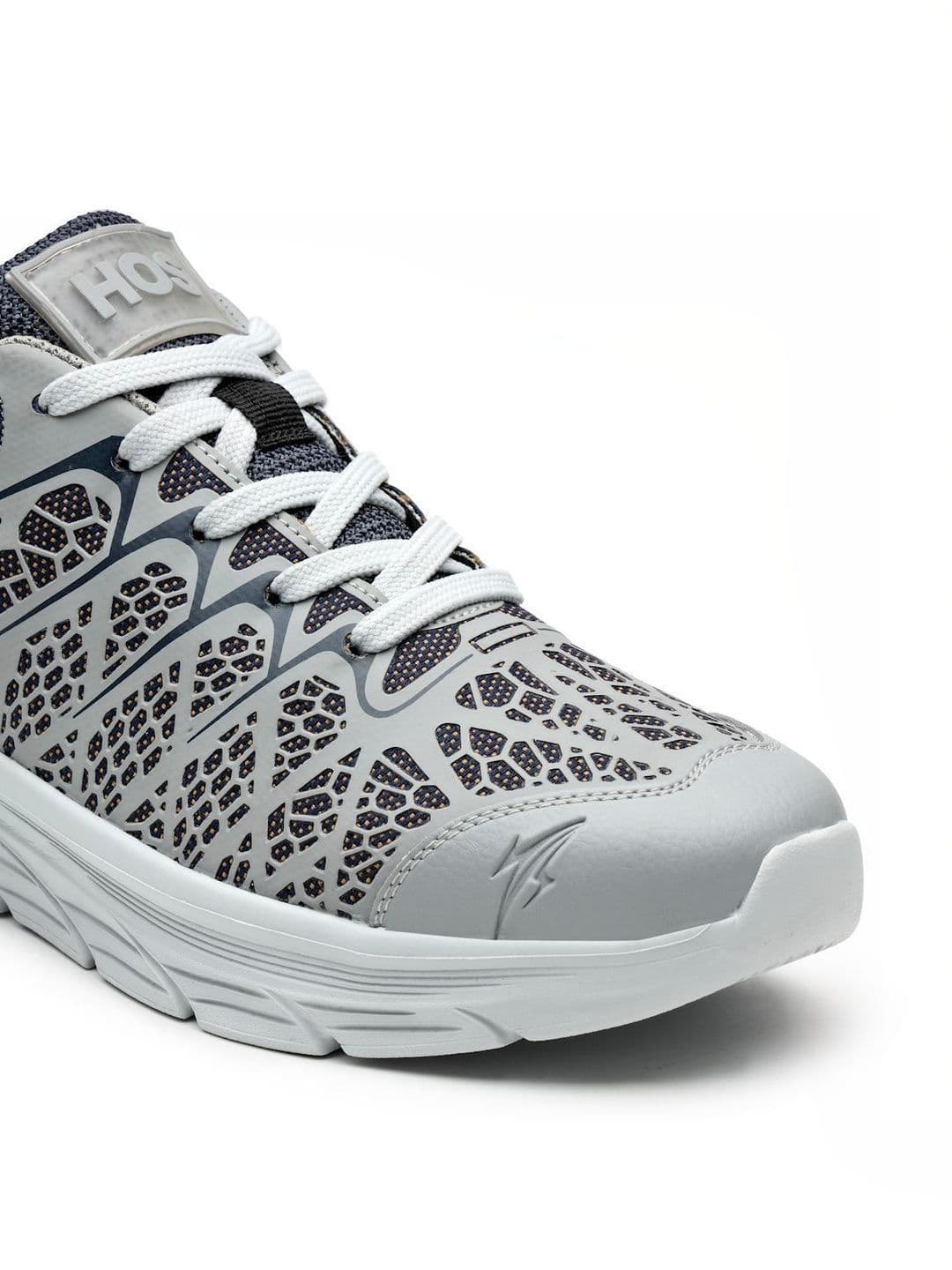 HOS Men FLORIO Textured PU Coated Leather Sneakers Lace-Up Casual Daily Wear Shoes thumbnail 2