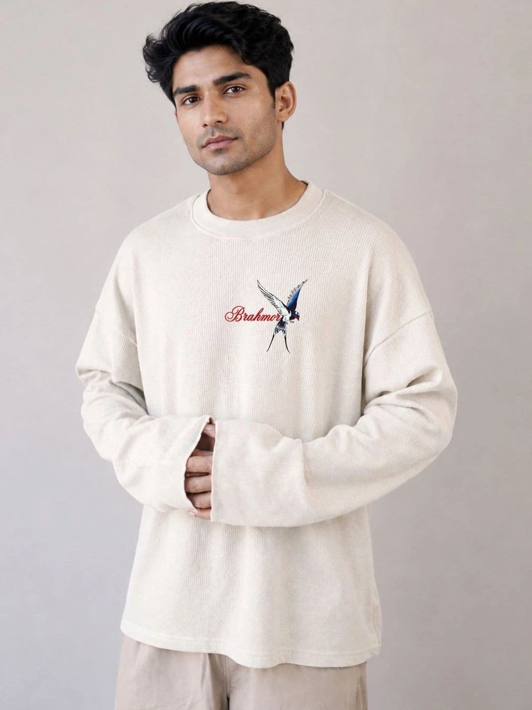BRAHMOR Men Drop-Shoulder Sleeves T-shirt - view 1