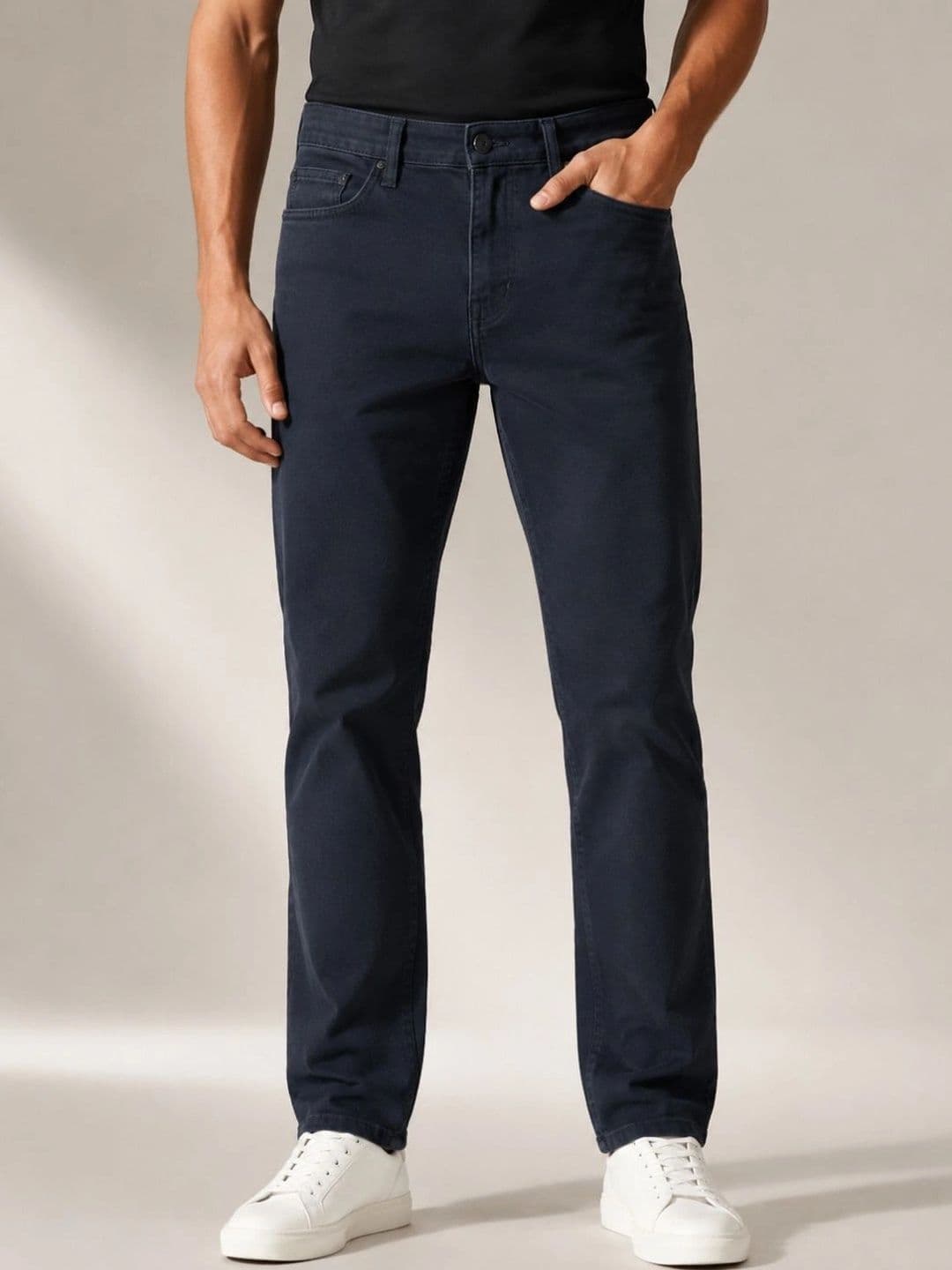 ZUSH Men Straight Fit Mid-Rise Stretchable Jeans - view 1