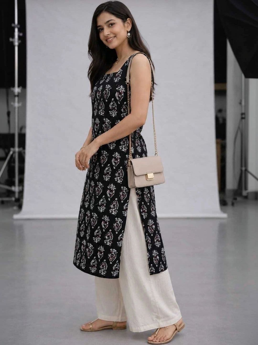FASHION INK Women Ethnic Motifs Printed Indie Prints Kurta thumbnail 4